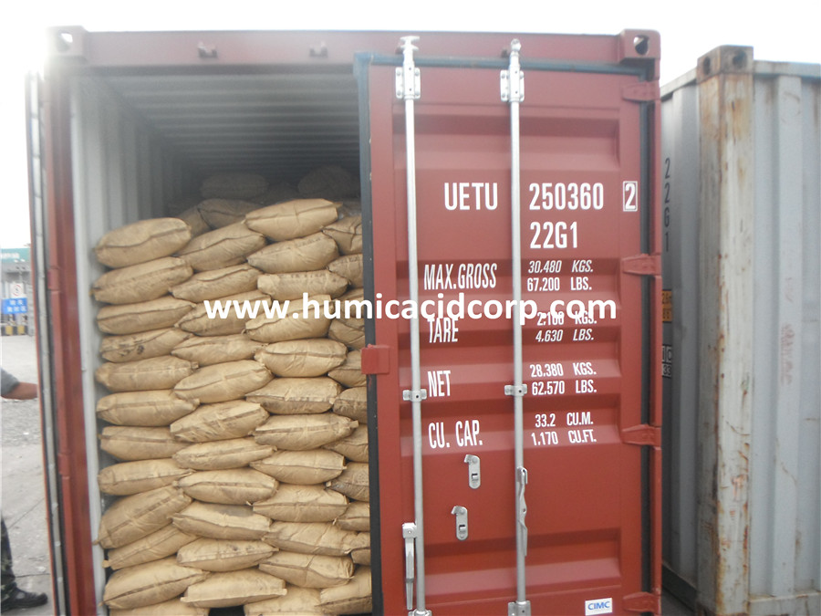 potassium humate in 25kg kraft paper bag