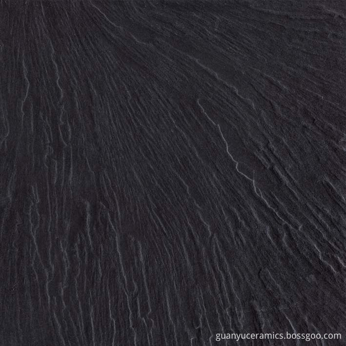 Rock Surface Black Rustic Porcelain Tile