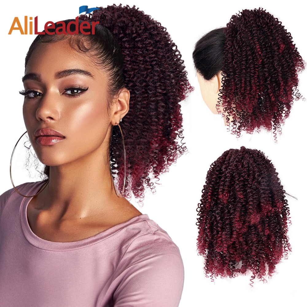 Drawstring Kinky Curly Ponytail 9 8