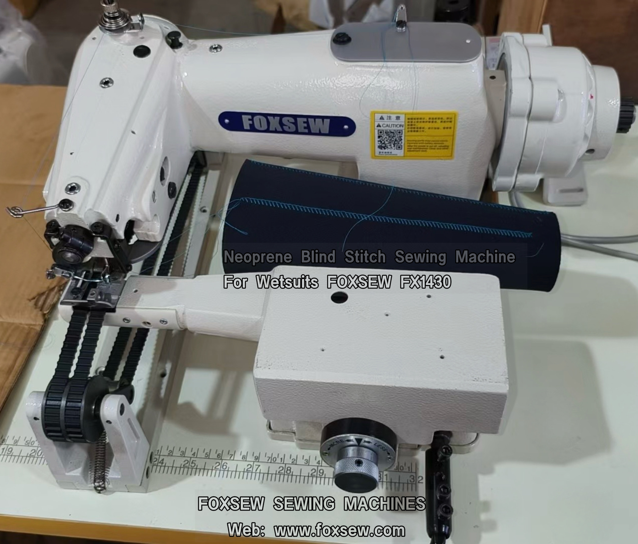 Neoprene Blind Stitch Sewing Machine FOXSEW FX1430 -7 Neoprene Blind Stitch Sewing Machine FOXSEW FX1430 -7