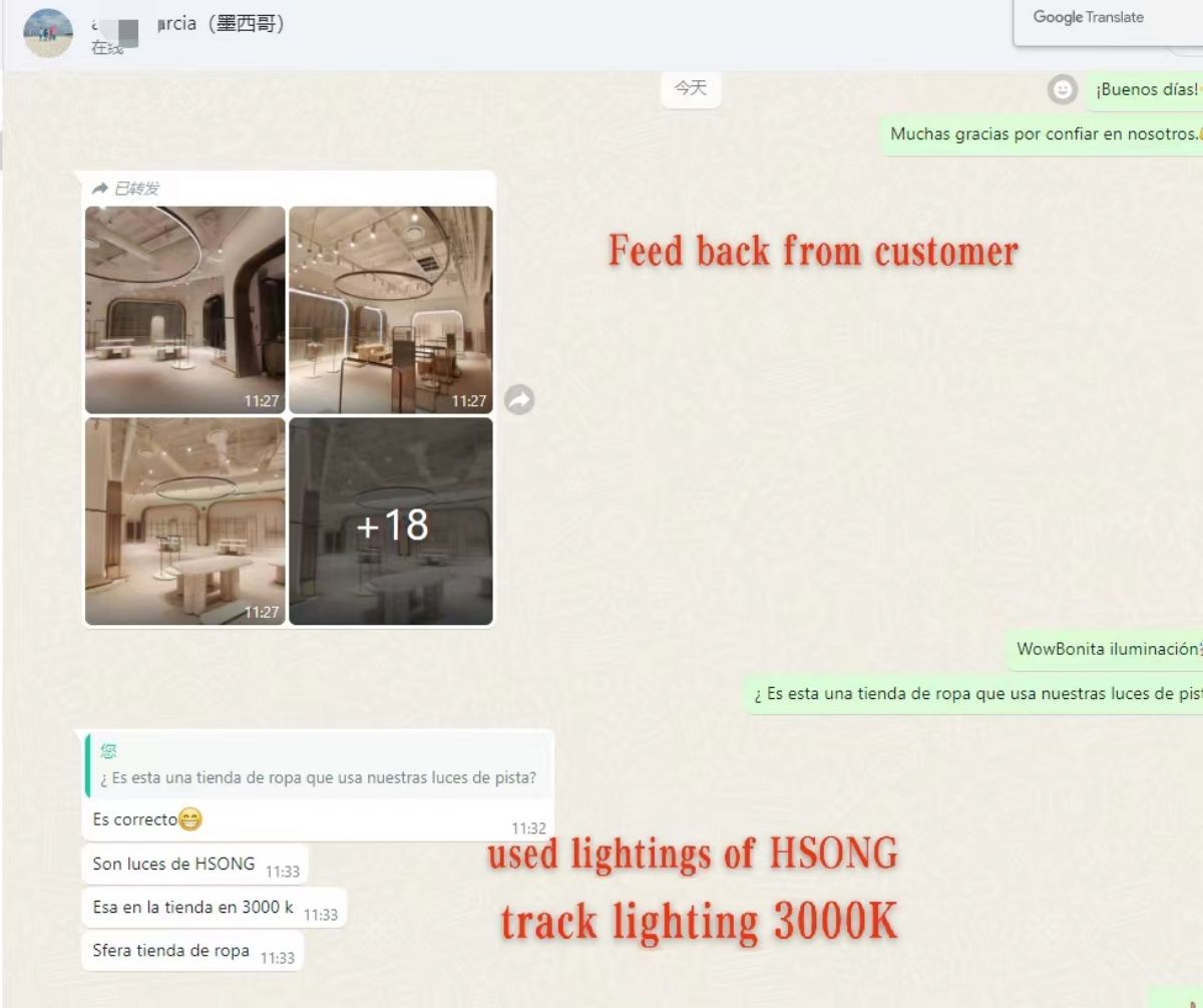 feedback from customer LED light