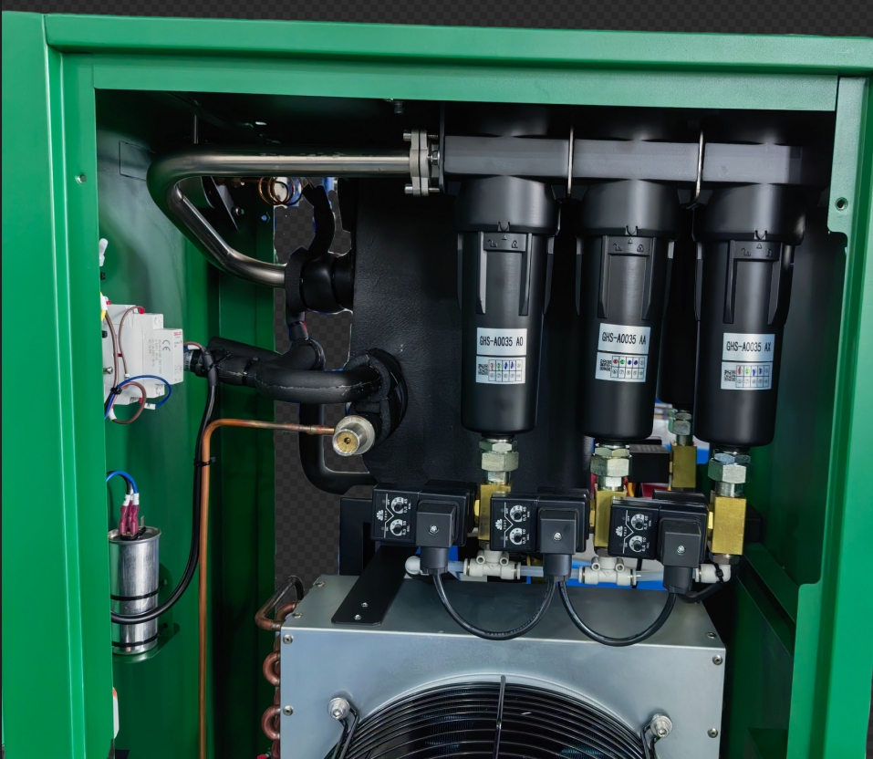 Integrated Refrigerated Dryer inside filters Integrated Refrigerated Dryer inside filters