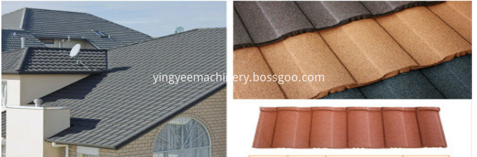 Stone coated roof tile production line Stone coated roof tile production line