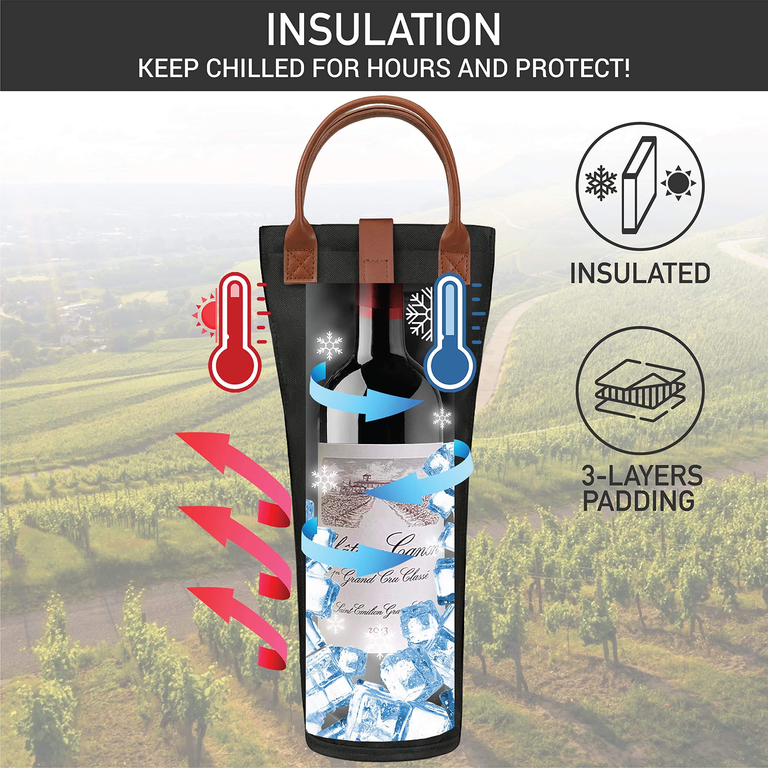 single wine cooler bag single wine cooler bag