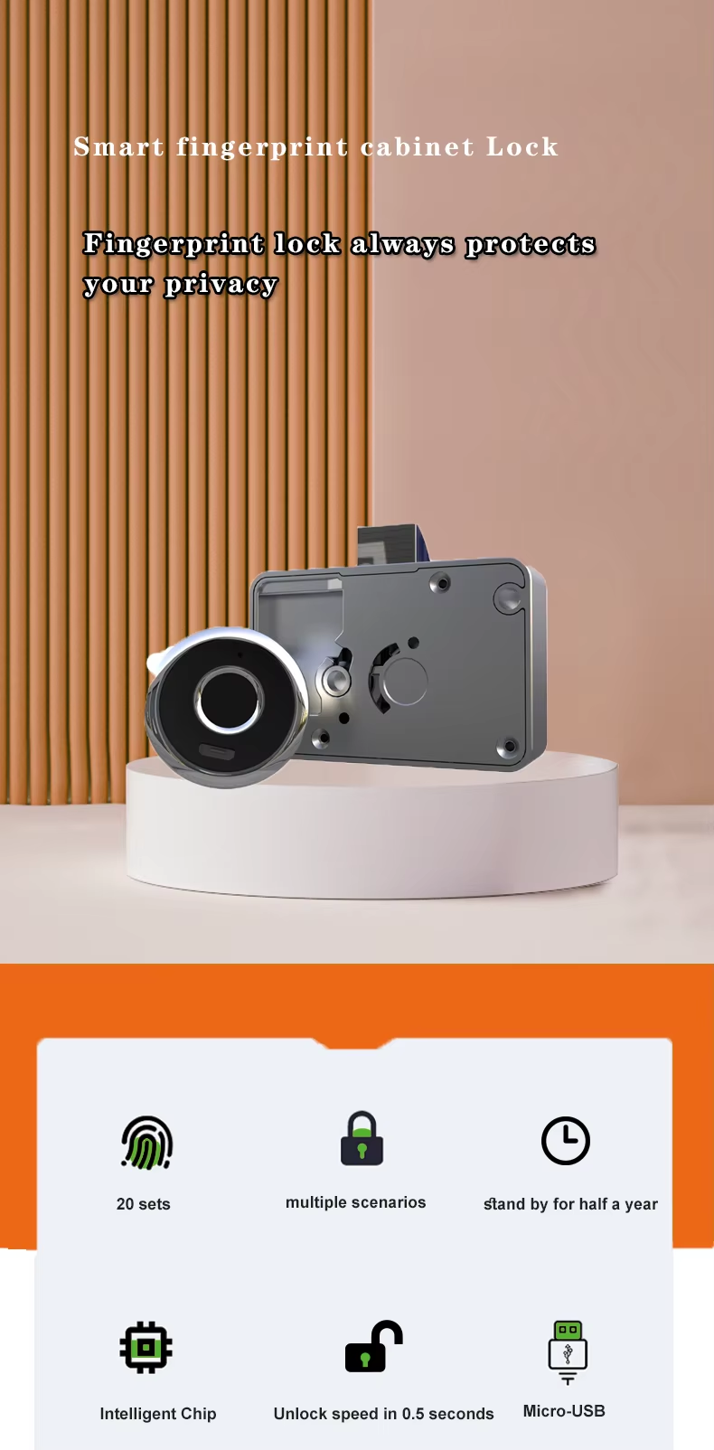 1 Intelligent cabinet lock 1 Intelligent cabinet lock