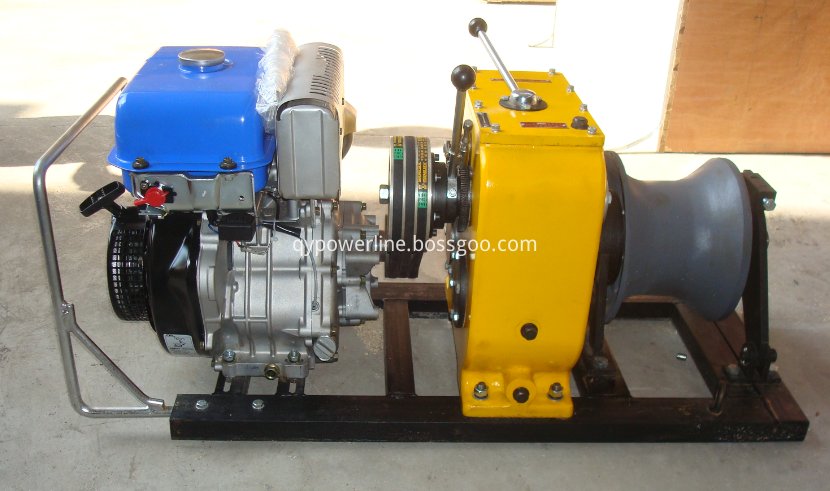 5T Gasoline powered winch cable puller Cable Pulling Winches