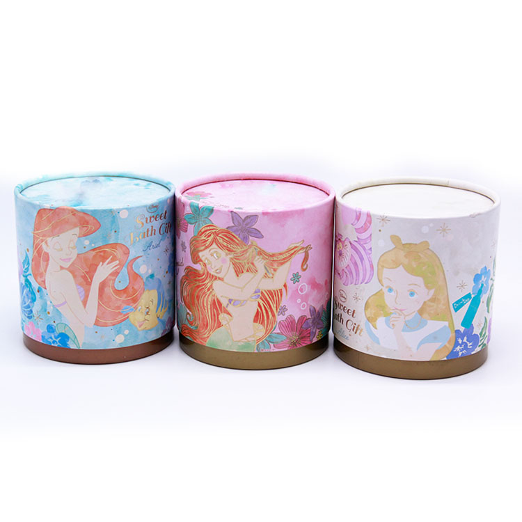 Round colorful pattern cardboard packaging Round colorful pattern cardboard packaging