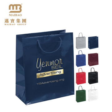 High Quality Wholesale Boutique Luxury Custom Color Printed Paper Gift Shopping Retail Bags With Logo And Handles China Manufacturer