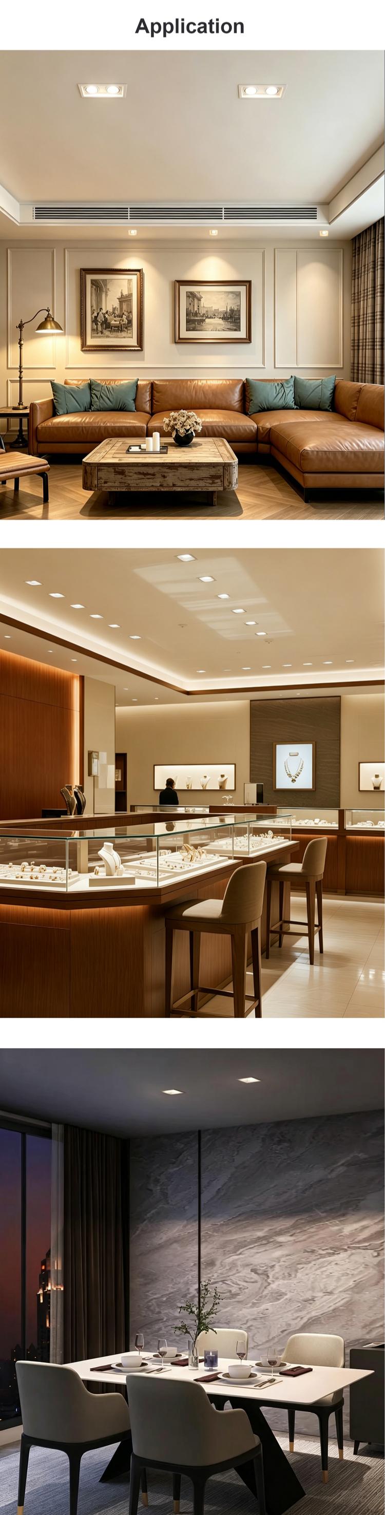 Double Heads Recessed LED Downlight Double Heads Recessed LED Downlight