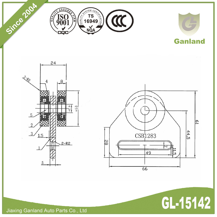 curtainsider roller 15142-5