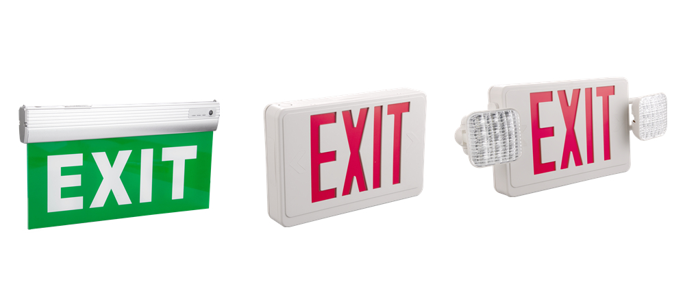 Lithium Ion Battery Emergency Exit Sign