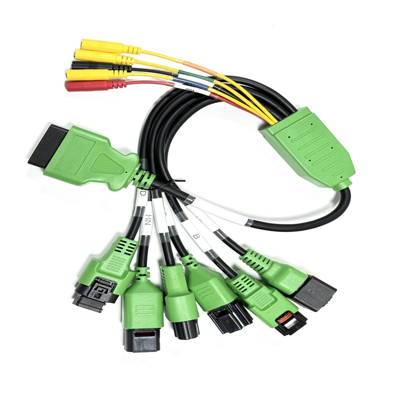 EV Compressor 7 in 1 OBD2 Test Cable with Banana Clip Wires EV Compressor 7 in 1 OBD2 Test Cable with Banana Clip Wires