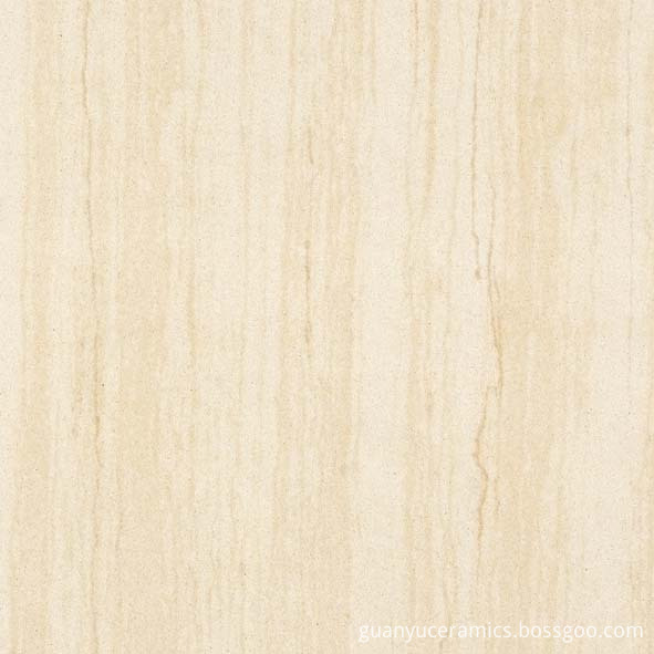 Wooden Pattern Beige Polished Porcelain Tile