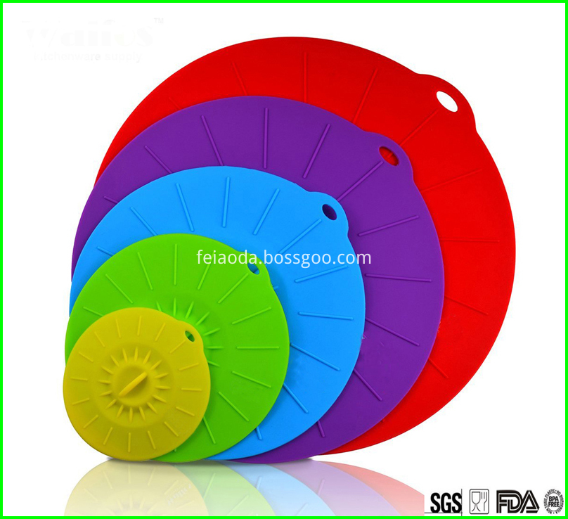 Colorful Keep Frsh Eco Silicone Tight Lids