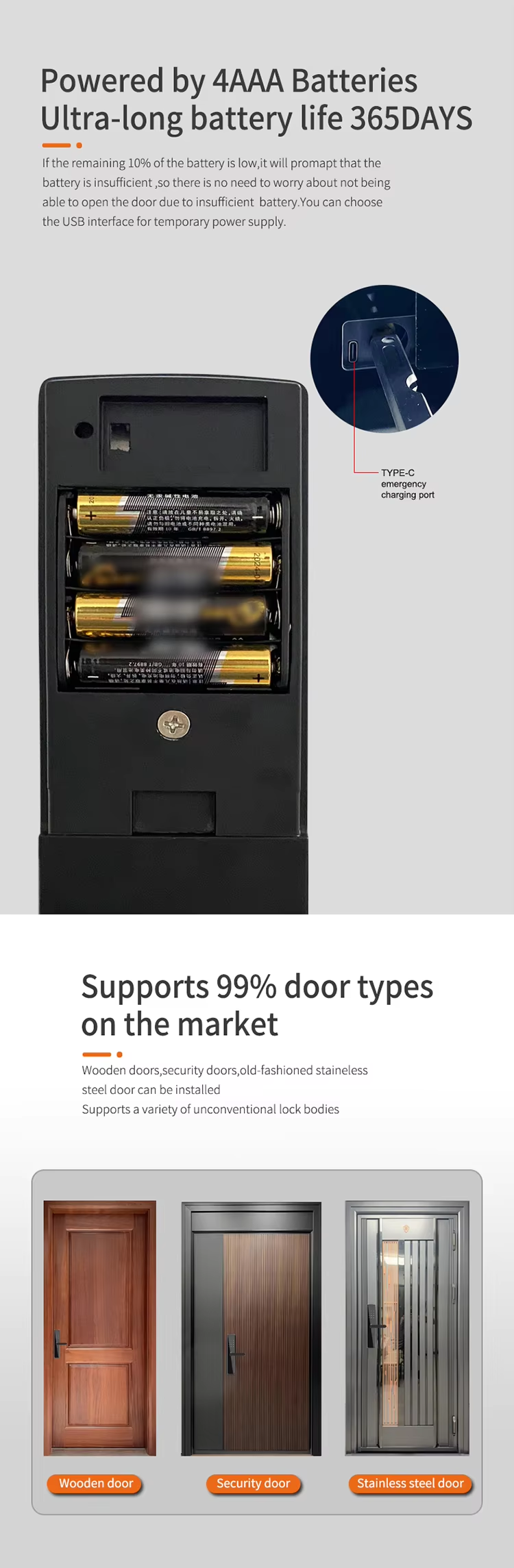 10 1 Bluetooth ttlock door lock 10 1 Bluetooth ttlock door lock