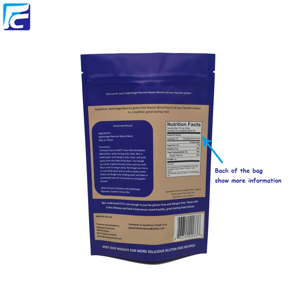 Sac d'emballage en plastique de fermeture à glissière Zipper Lock Plastic Packaging Bag