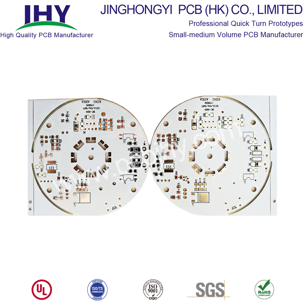 PWB de núcleo de base de alumínio de dupla face Double Sided Aluminium Base Core PCB