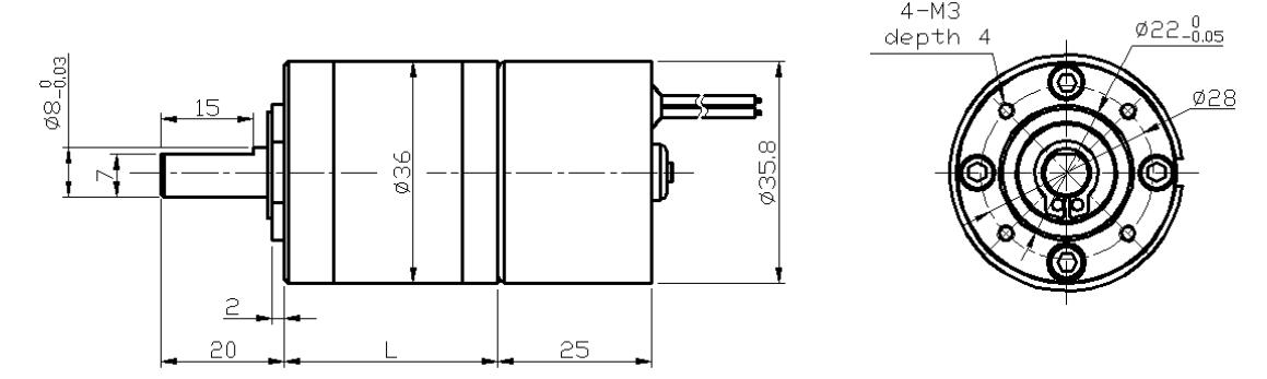 36mm dc brushless gear motor