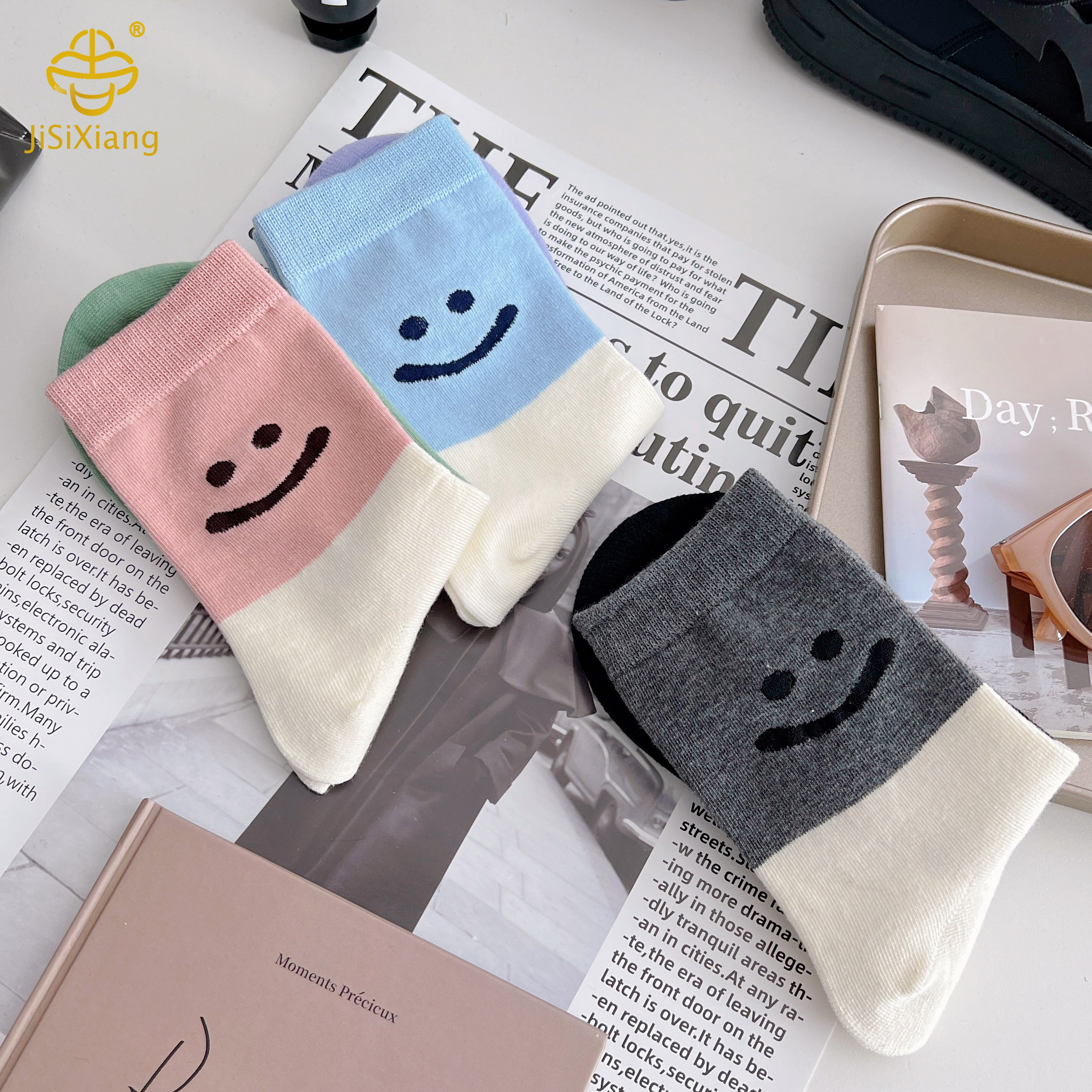 cartoon smiley face socks for students cartoon smiley face socks for students