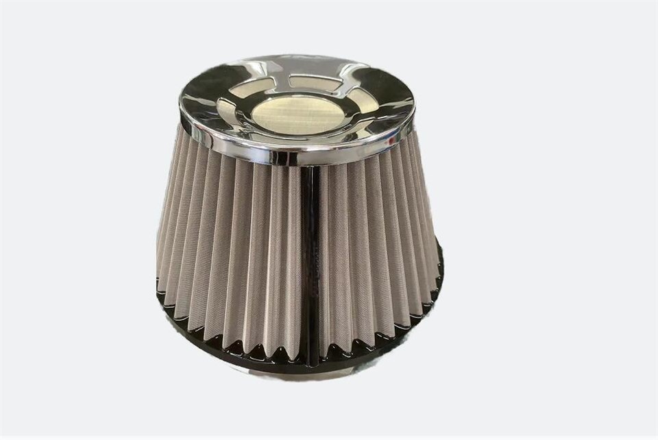 6inch Neck PU Bottom Car Air Filter With Stainless Steel1 6inch Neck PU Bottom Car Air Filter With Stainless Steel1