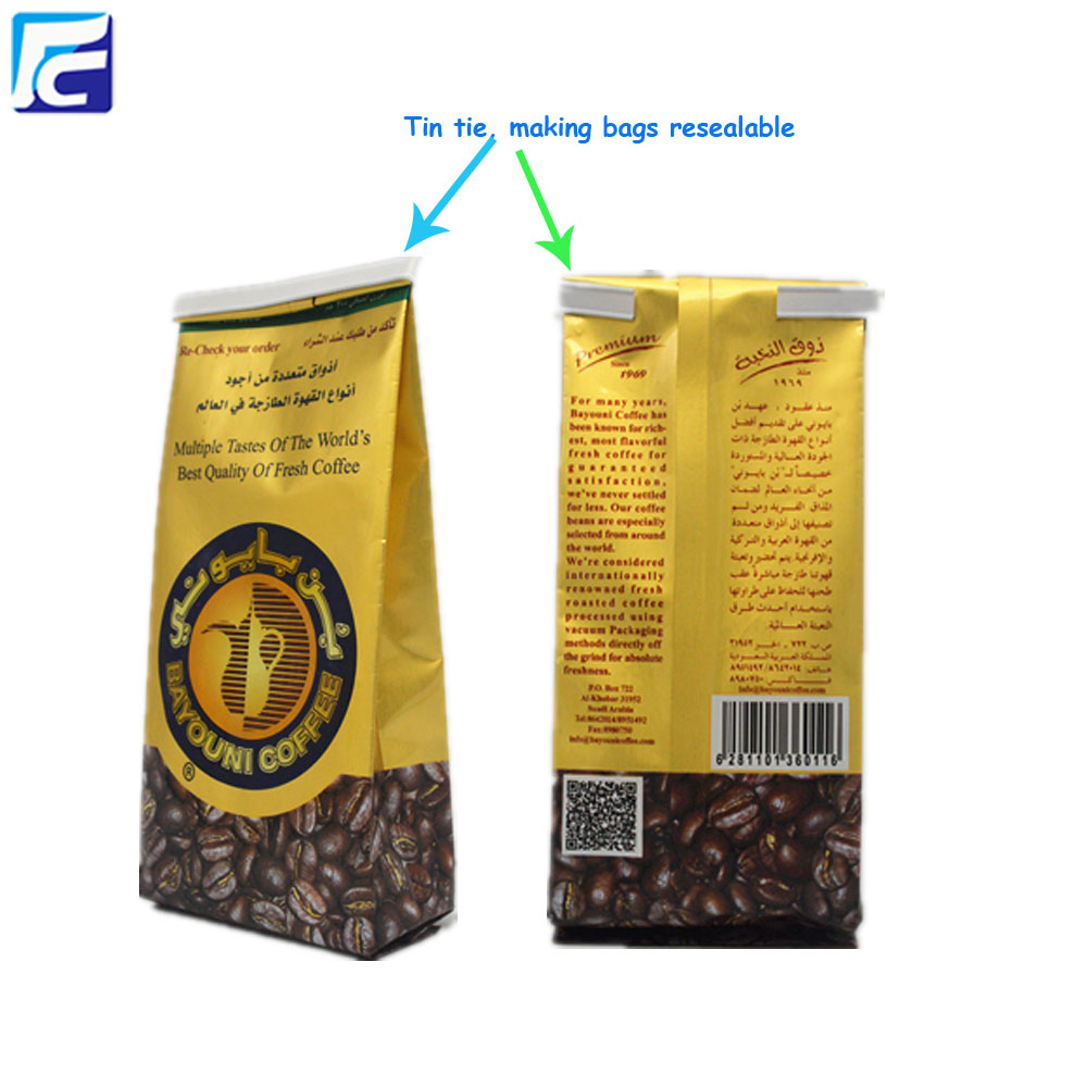 Tin Tie Coffee Bag Tin Tie Coffee Bag