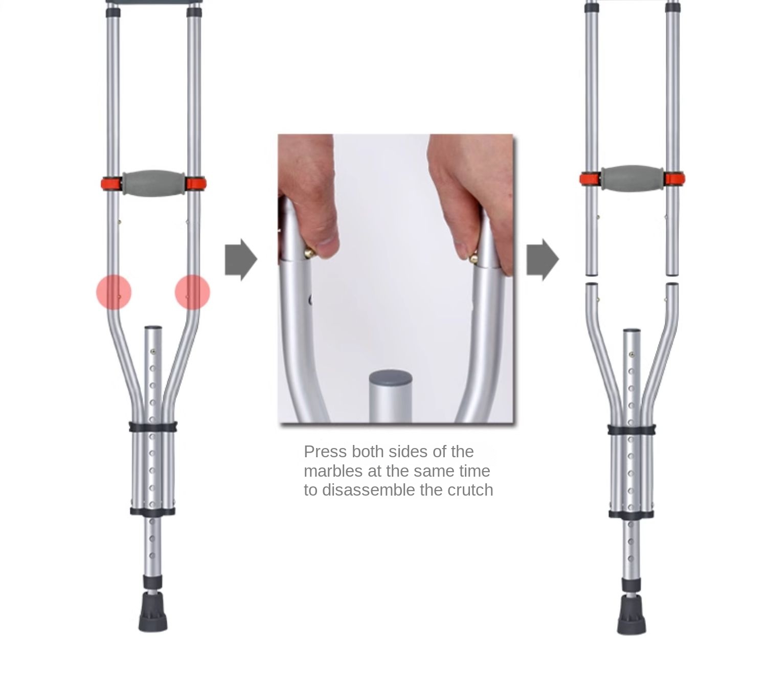 Young Old People Anti-Slip Folding Double Crutches Postoperative Rehabilitation Medical Walking Stick/Cane for Fracture Axillary2 Young Old People Anti-Slip Folding Double Crutches Postoperative Rehabilitation Medical Walking Stick/Cane for Fracture Axillary2