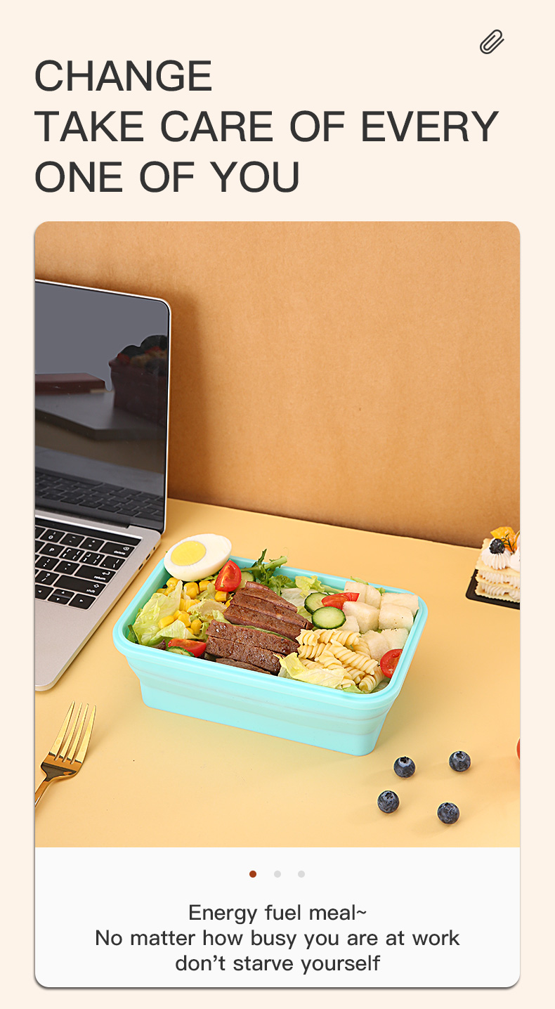 silicone lunch box MFZ-L007 silicone lunch box MFZ-L007
