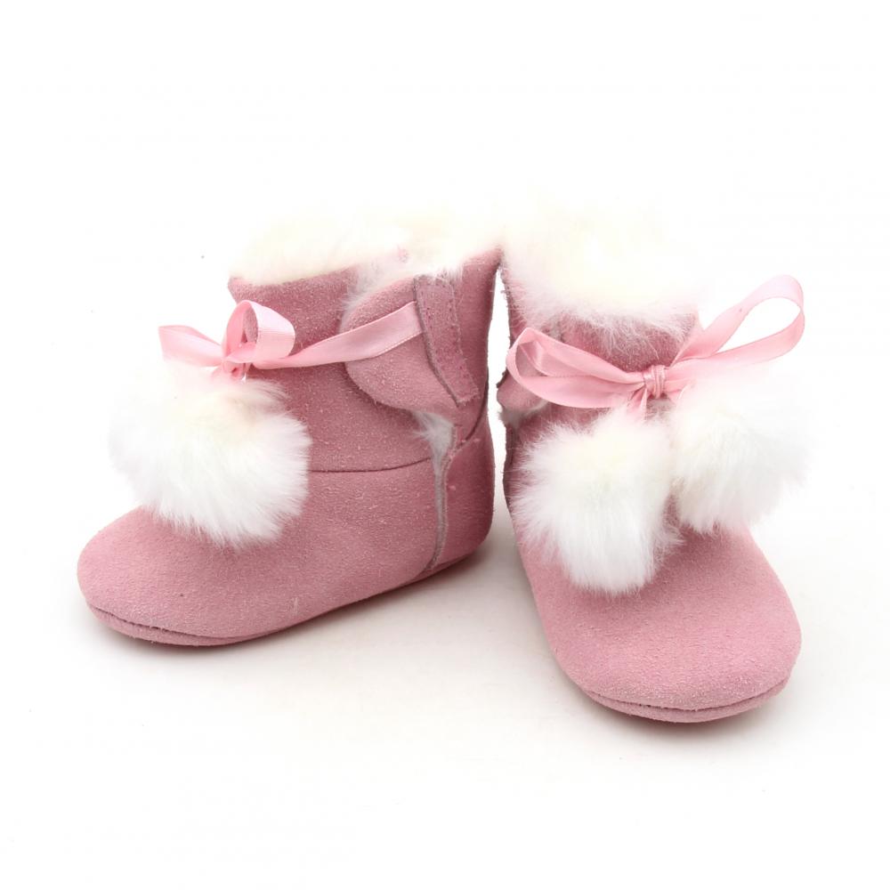Varm nyfödd vinter baby flicka bowknot snö stövlar Warm Newborn Winter Baby Girl Bowknot Snow Boots