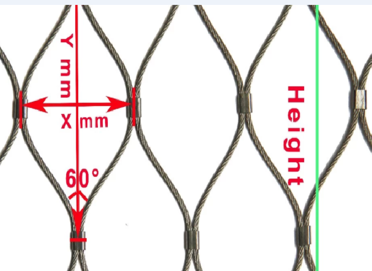 EDELSTAHL SEILGITTER 07 STAINLESS STEEL ROPE MESH 07