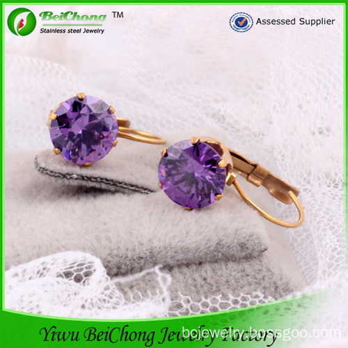 Steel Gold Plated Earring Steel Gold Plated Earring