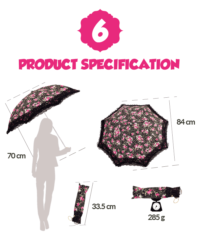 Damenschirm pink ladies umbrella pink