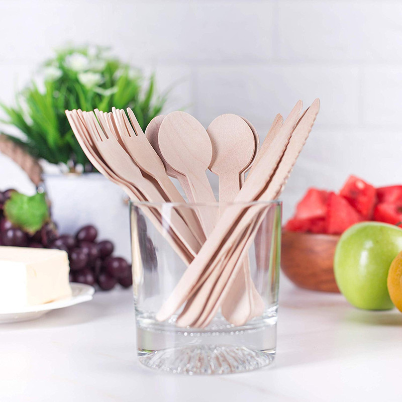 Wooden Spoon Fork Knife