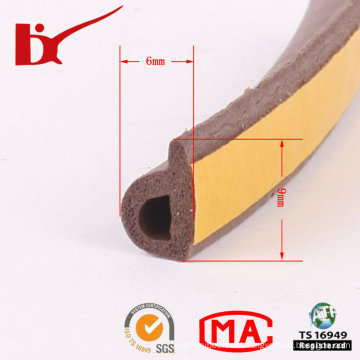 Rubber Extrusion Door Foam Seal Strip With Adhesive China Manufacturer
