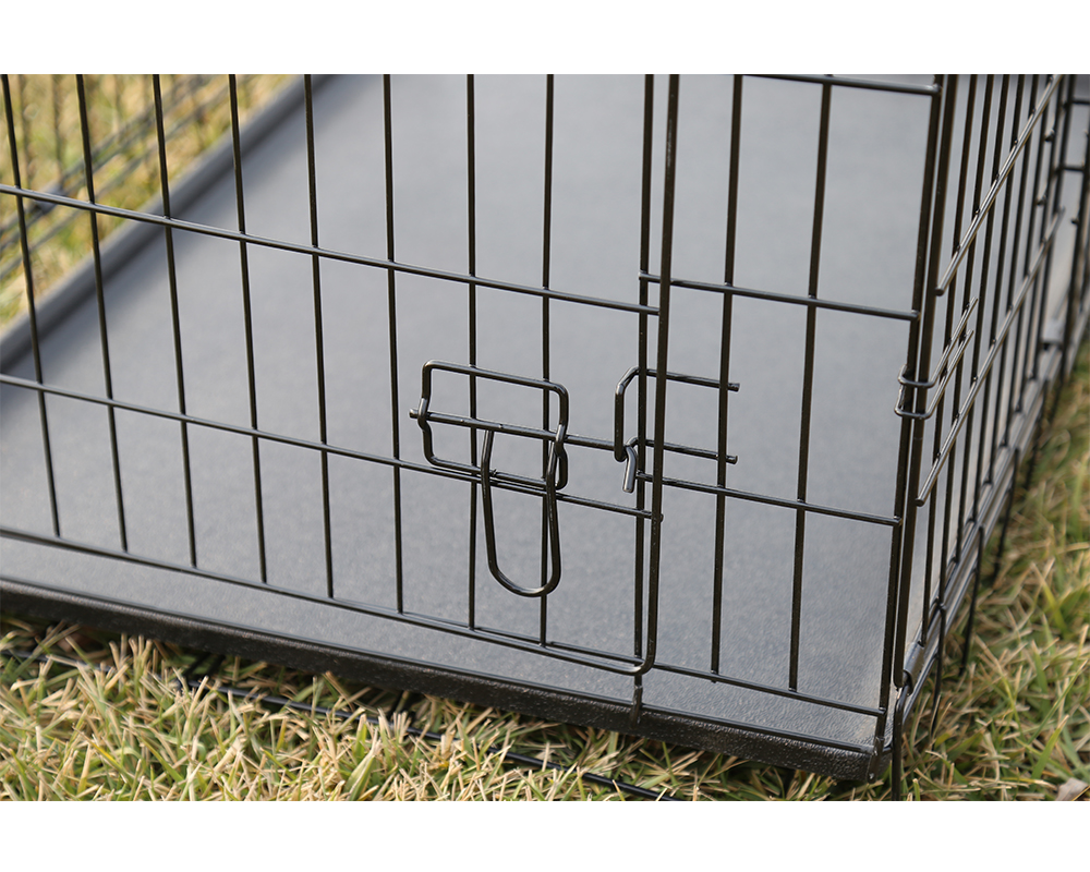 Cage de chien en métal antirouille à double porte Double Door Rustproof Metal Dog Cage