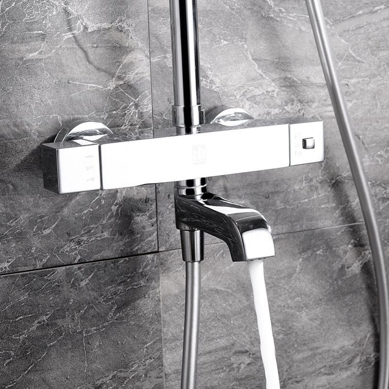 thermostatic rain shower faucet