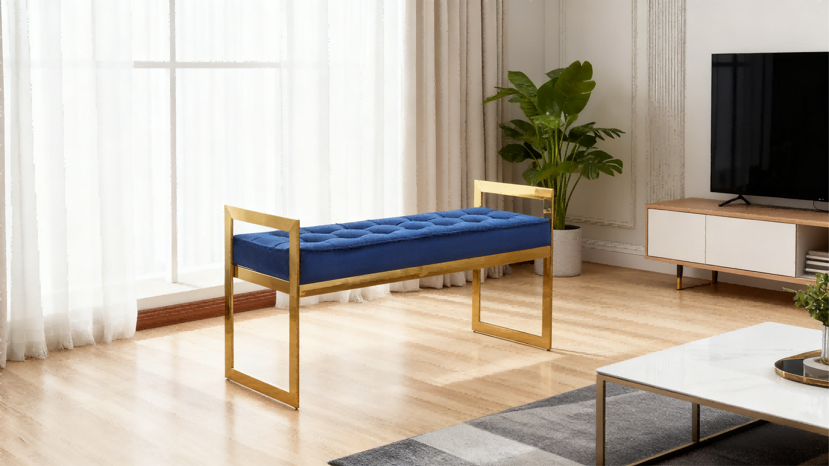 TL-AB05G velvet bench 3 TL-AB05G velvet bench 3