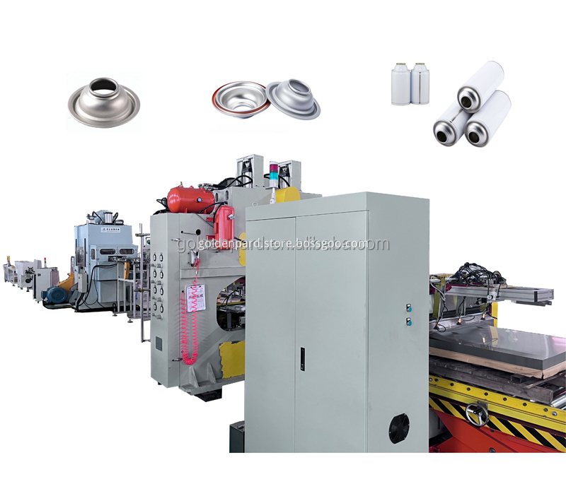 Aerosol spray tin can Cone Dome Bottom Making Machine Production Line1 Aerosol spray tin can Cone Dome Bottom Making Machine Production Line1