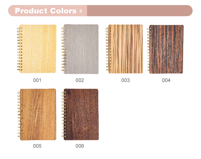 Wood material cover spiral notebook11 Wood material cover spiral notebook11