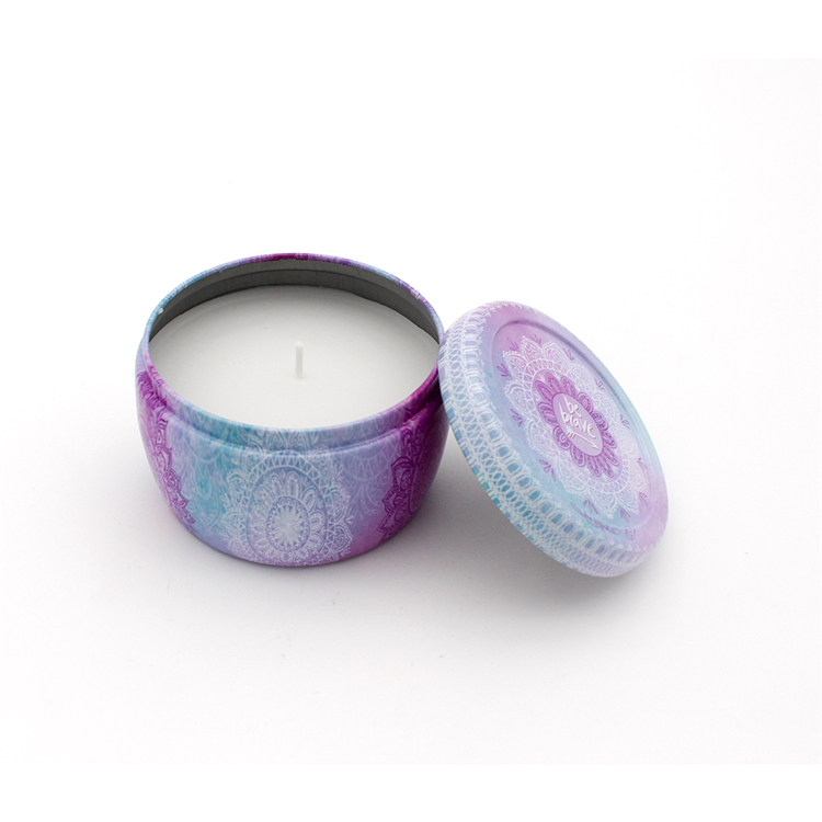 Caixas vazias redondas da lata da vela com tampas Round Empty Candle Tin Boxes With Lids