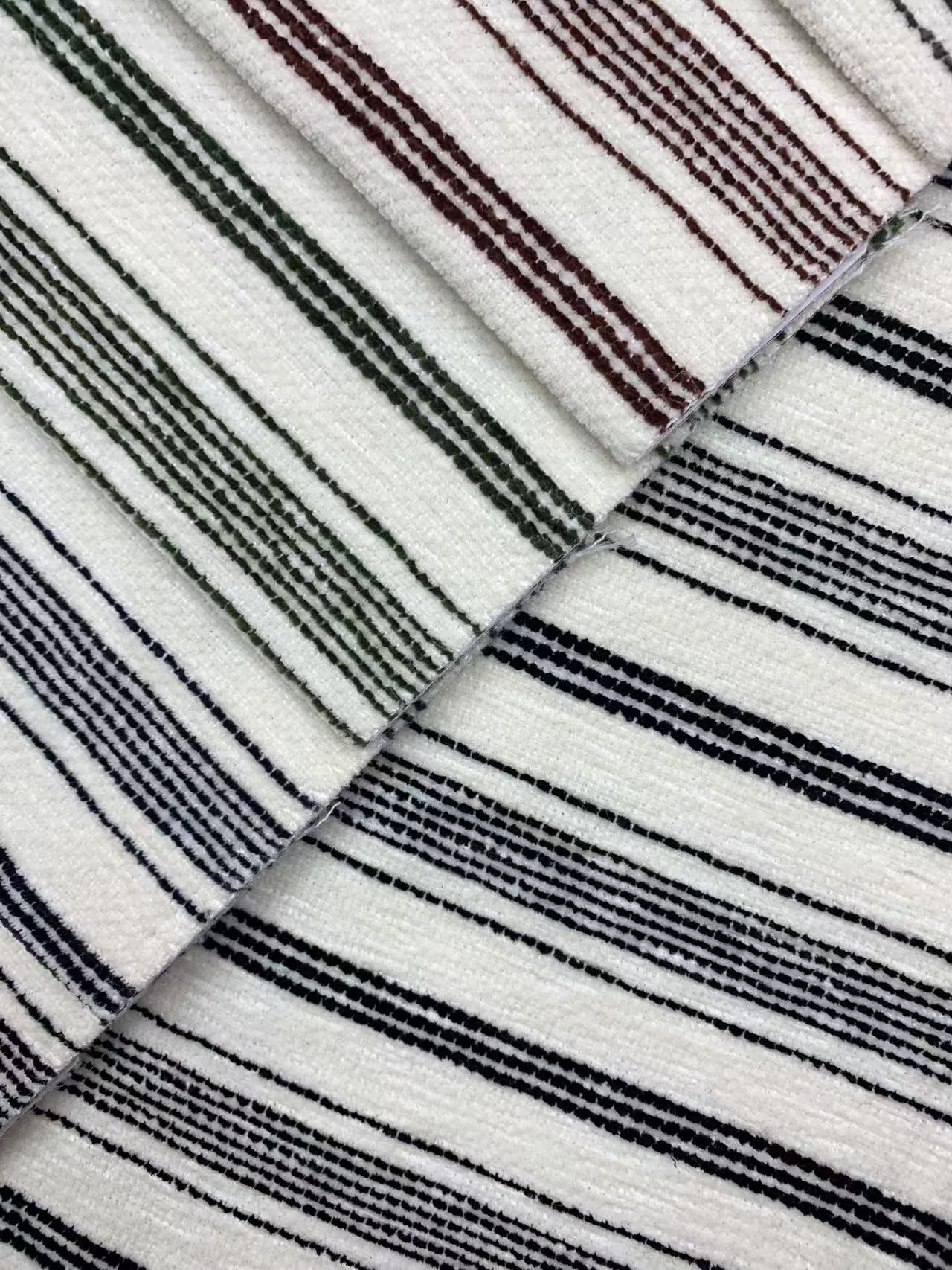 Striped Chenille Fabric for Sofa Striped Chenille Fabric for Sofa