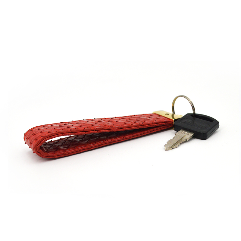 Top Quality Metal Keyring Python Leather Key Chain Top Quality Metal Keyring Python Leather Key Chain