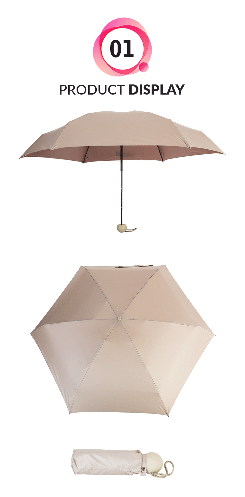 Mini Parapluie Léger Lightweight Mini Umbrella
