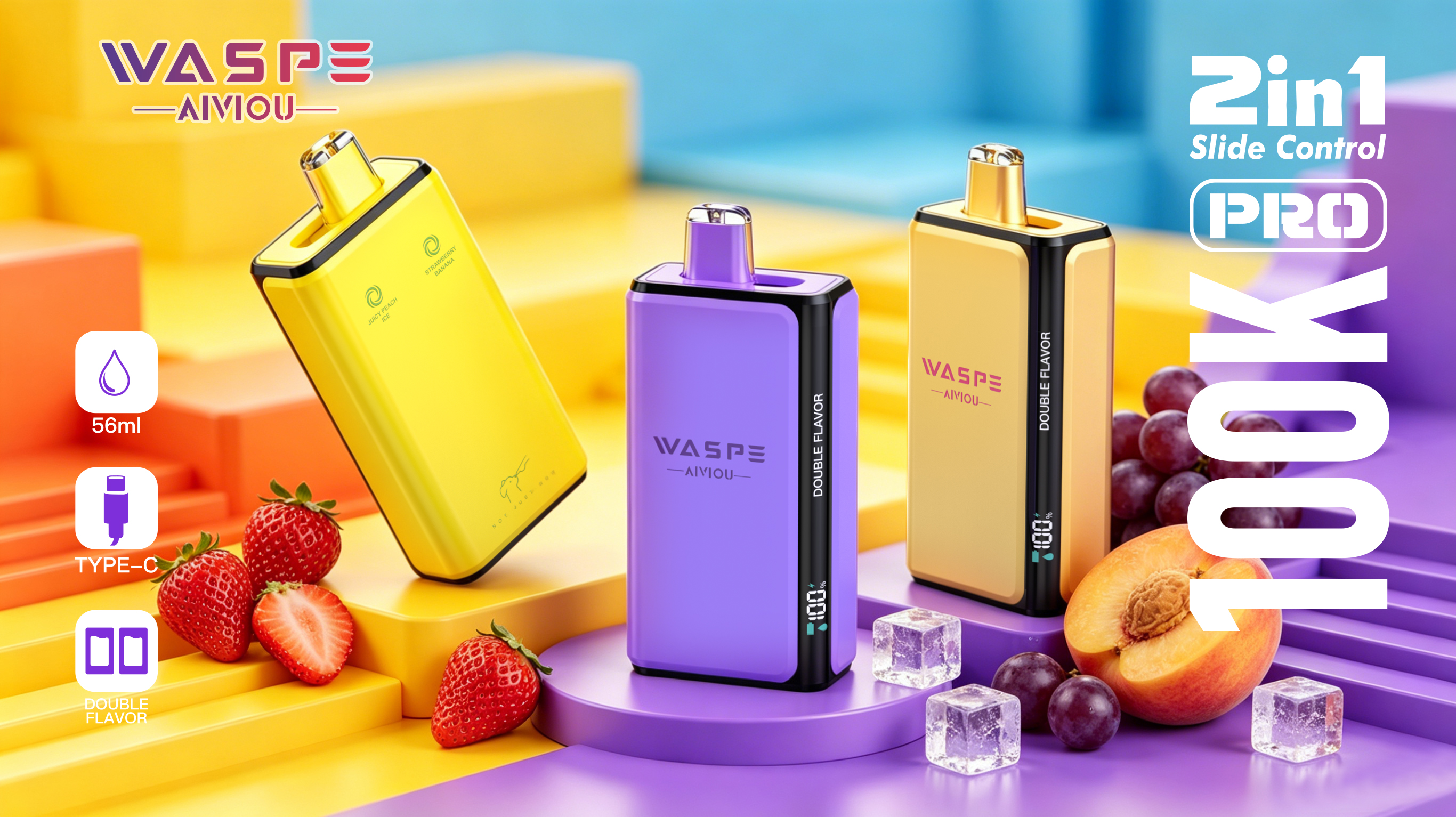 Waspe Double Flavor 100K pro (12) Waspe Double Flavor 100K pro (12)