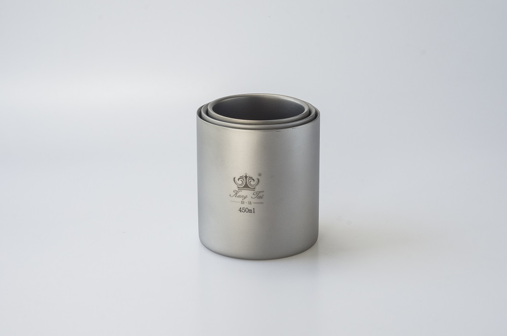Double titanium water cup