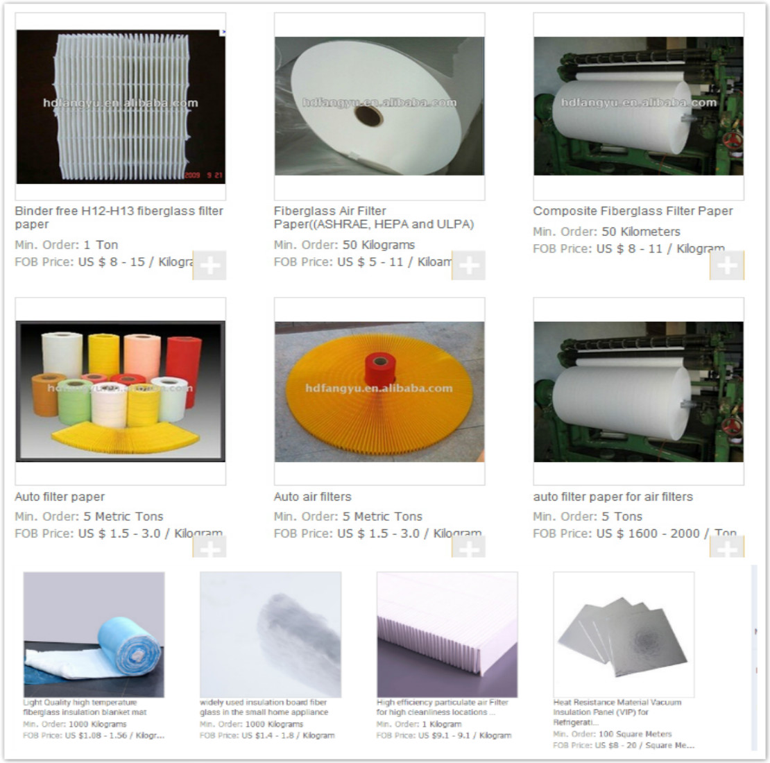 Medios de filtro de líquido de microfibra Glas S Glas S Microfiber Liquid Filter Media