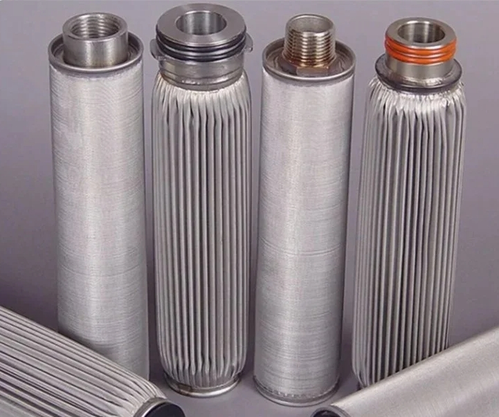 Sintered mesh filter element Microporous mesh cylindrical mesh filter element Sewage treatment filter screen five layers of sintered filter element Sintered mesh filter element Microporous mesh cylindrical mesh filter element Sewage treatment filter screen five layers of sintered filter element