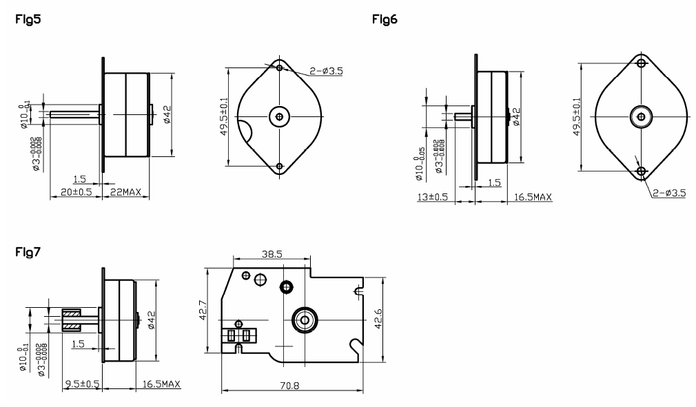 NEMA 17 PM stepper motors 4 phase windings 7.5°, 12v stepper motor