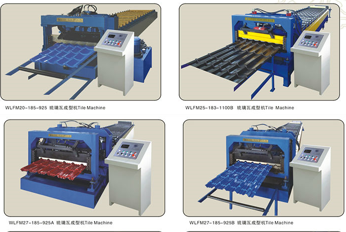 glazed tile roof sheet roll forming machine