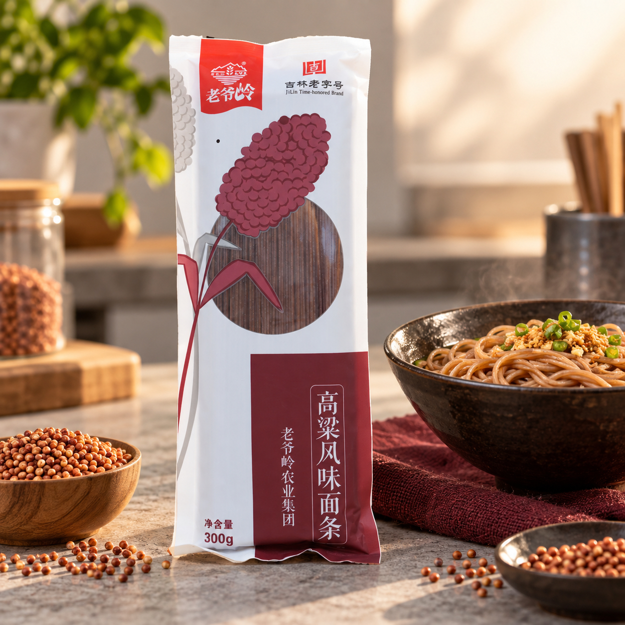 Half cooked sorghum noodles4 Half cooked sorghum noodles4