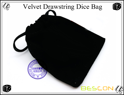Velvet Drawstring Dice Bag Velvet Drawstring Dice Bag